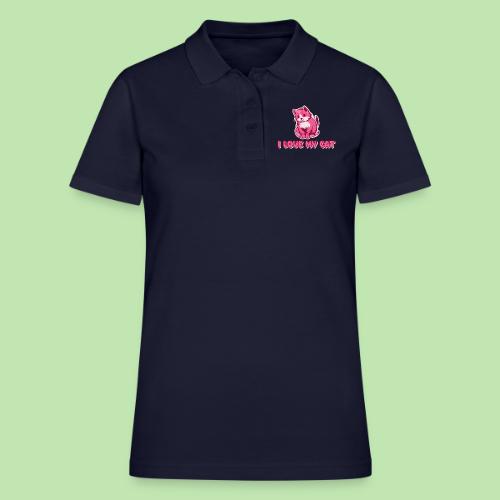 I love my cat - Women's Pique Polo Shirt