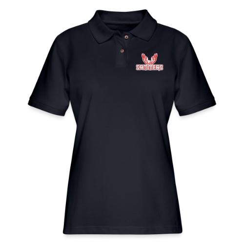 dont stop red eagle png - Women's Pique Polo Shirt