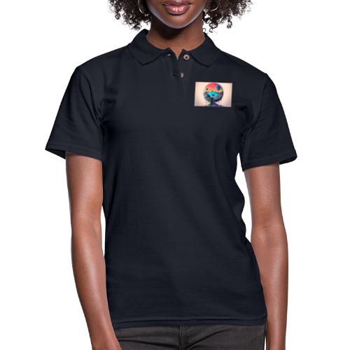 Full Moons Over Happy Mountains and Rainbow River - Women's Pique Polo Shirt