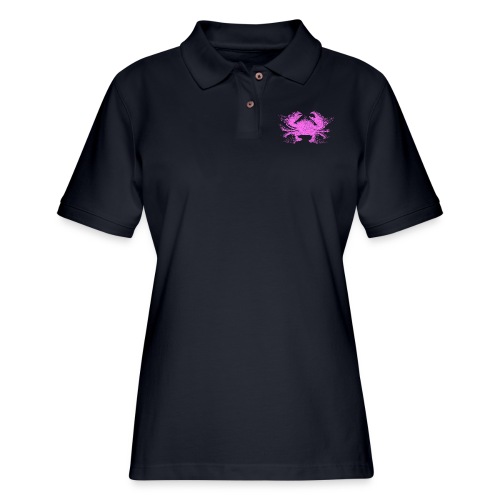 South Carolina Crab in Pink - Women's Pique Polo Shirt