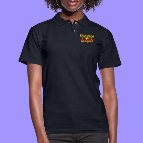 Discipline Over Motivation - Women's Pique Polo Shirt