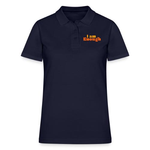 I Am Enough – Self-Love Affirmation Typography - Women's Pique Polo Shirt