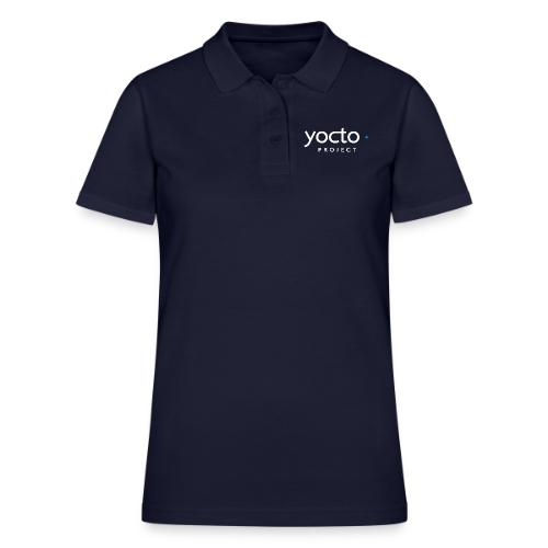 Yocto Project Logo (white) - Women's Pique Polo Shirt