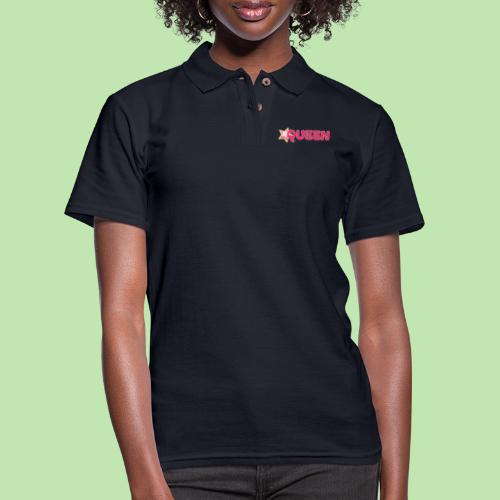 queen high resolution logo transparent 1 - Women's Pique Polo Shirt