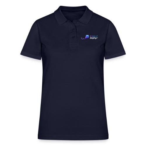 Zephyr 10th Anniversary Horizontal Color Reversed - Women's Pique Polo Shirt