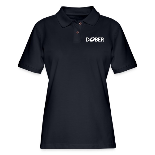 Dober White Logo - Women's Pique Polo Shirt
