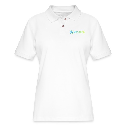 Melbshuffle Gradient Logo - Women's Pique Polo Shirt