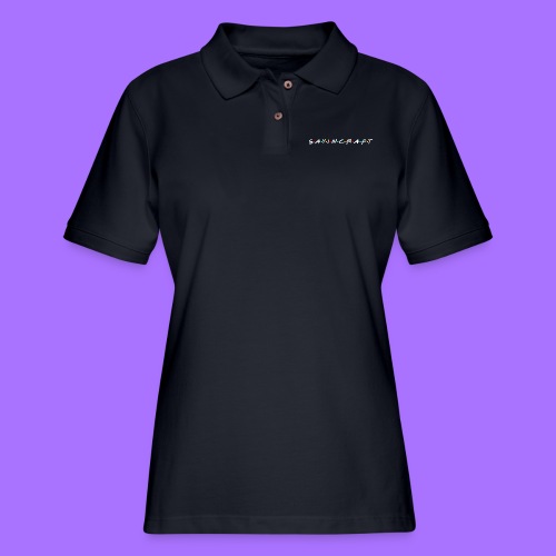 Sayincraft Logo (Friends Themed Design) - Women's Pique Polo Shirt