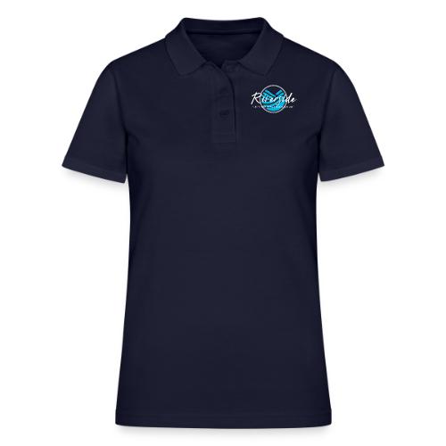Riverside Logo/Slogan, white - Women's Pique Polo Shirt