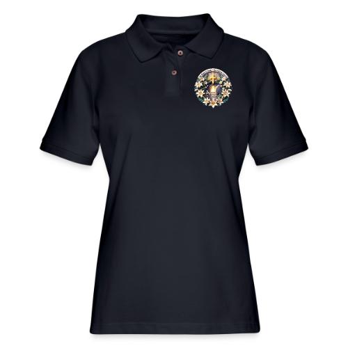 Easter The Tomb Is Empty T Shirt, Christian Gift - Women's Pique Polo Shirt
