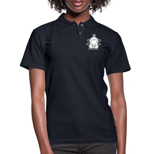 Cute Meditating Bunny Zen Yoga Animal - Women's Pique Polo Shirt