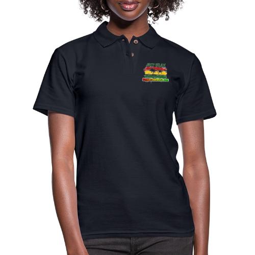 Just relax reggae rasta tropical sunset - Polo en coton piqué pour femmes
