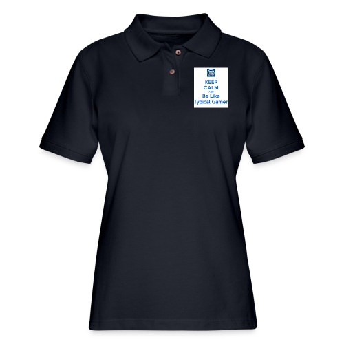 keep calm and be like typical gamer - Women's Pique Polo Shirt