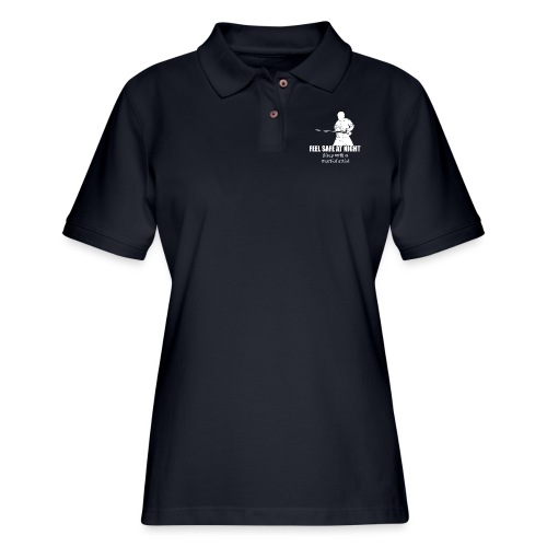 Feel safe male LS - Women's Pique Polo Shirt