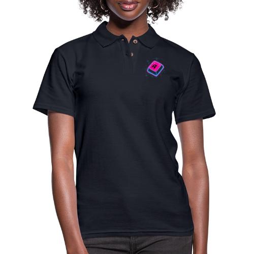 Neon Pixel A Key - Women's Pique Polo Shirt