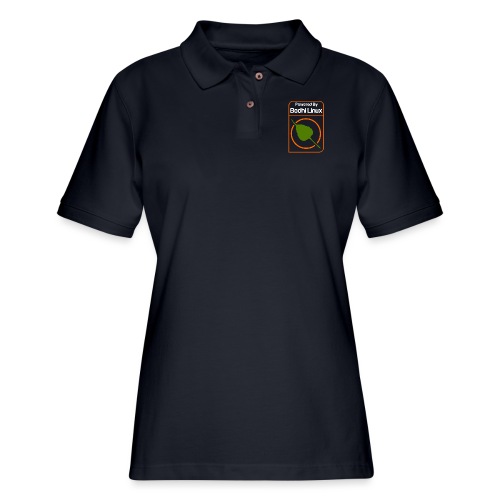 Powered by Bodhi Linux - Women's Pique Polo Shirt