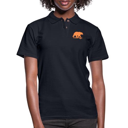 Courage Bear Orange - Women's Pique Polo Shirt