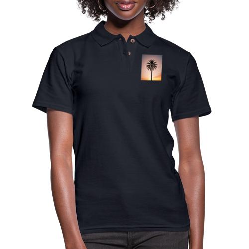 palm peace - Women's Pique Polo Shirt