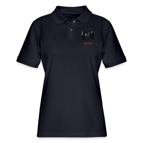 Joyful Tidings Christmas T-Shirt - Women's Pique Polo Shirt
