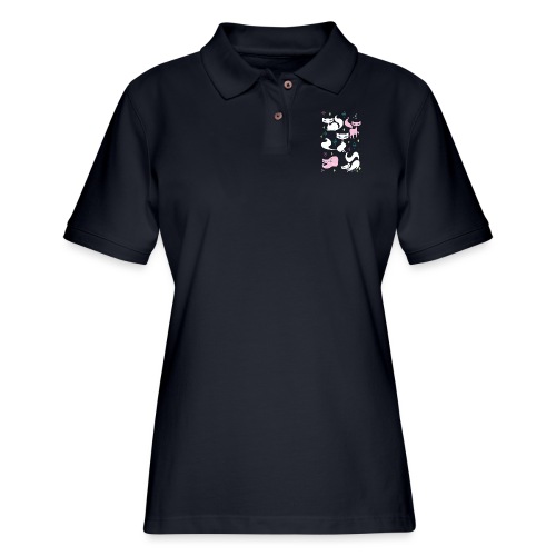 Swanky Kittens - Women's Pique Polo Shirt