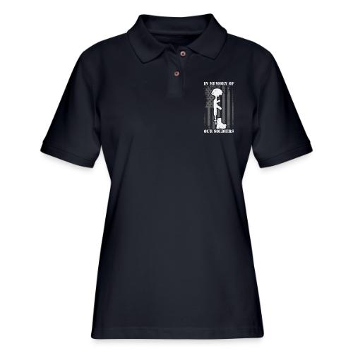 In Memory Of Our Soldiers - Women's Pique Polo Shirt