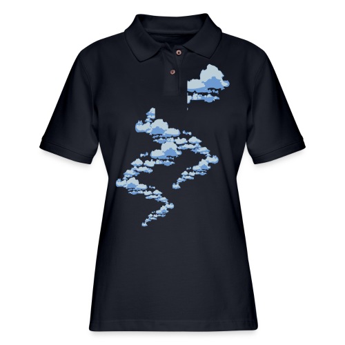 designer clouds - Women's Pique Polo Shirt
