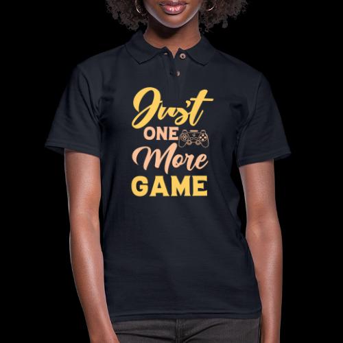 Just One More Game! - Women's Pique Polo Shirt