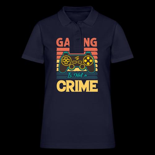 Gaming Is Not A Crime Tee - Women's Pique Polo Shirt