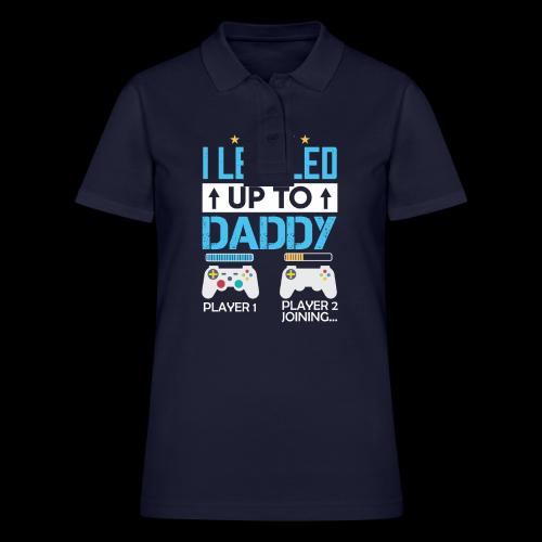 I Leveled Up To Daddy - Women's Pique Polo Shirt