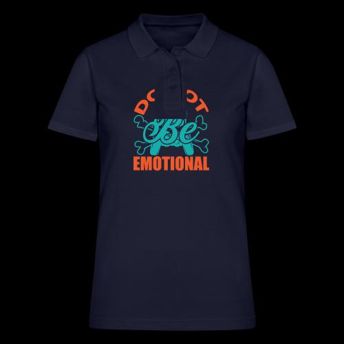 Do Not Be Emotional Skeleton Gamer - Women's Pique Polo Shirt