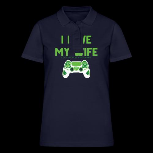 I Love It When My Wife Lets Me Game - Women's Pique Polo Shirt