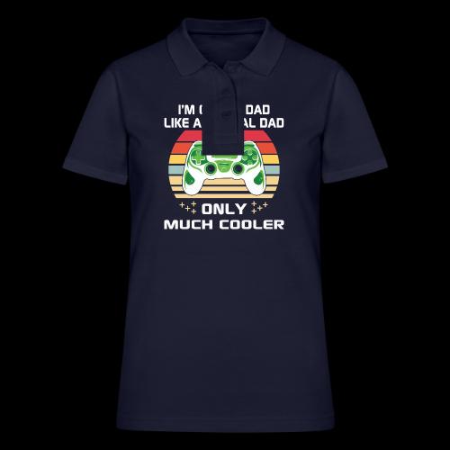 Gamer Dad: Much Cooler - Women's Pique Polo Shirt