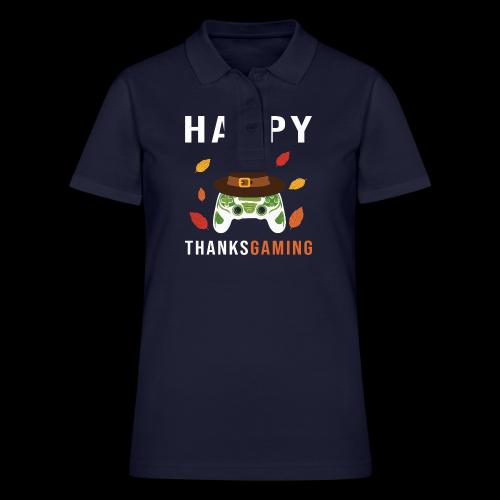 Happy ThanksGaming Pilgrim - Women's Pique Polo Shirt