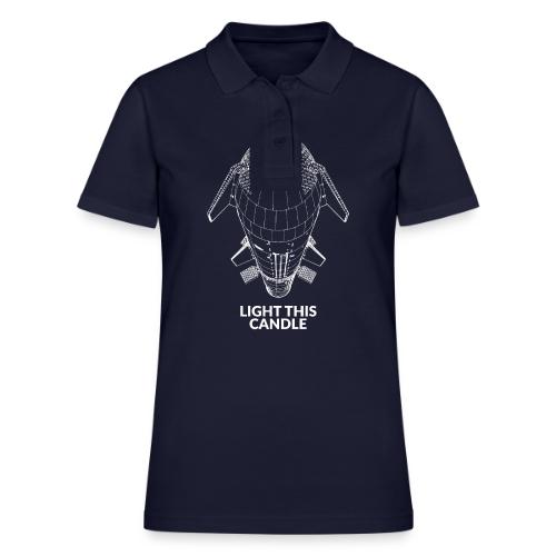Light This Candle - White - Women's Pique Polo Shirt