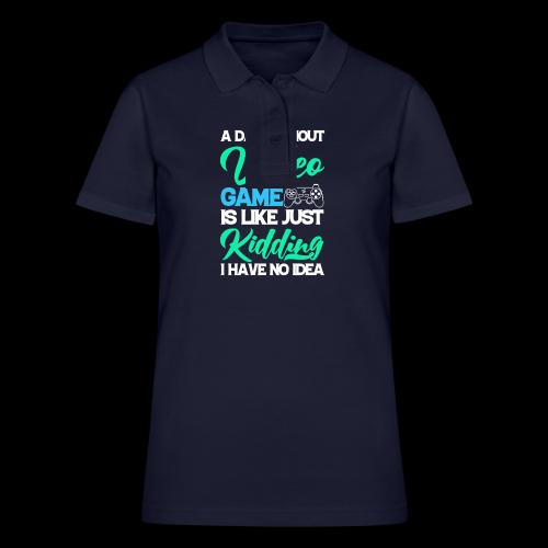 A Day Without Gaming? No Idea! - Women's Pique Polo Shirt