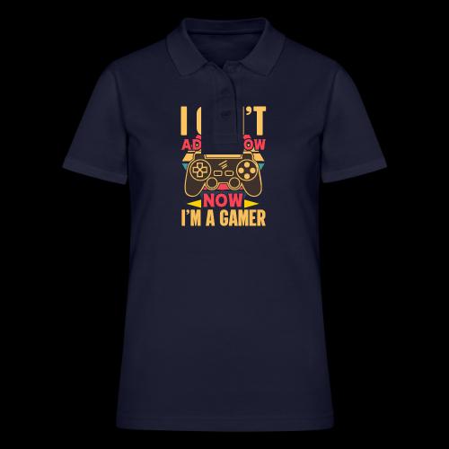 Can't Adult, Gaming Now! Tee - Women's Pique Polo Shirt