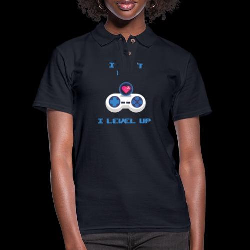 I Don't Age, I Level Up! - Women's Pique Polo Shirt
