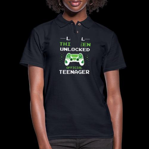Level Thirteen Unlocked: Official Teenager - Women's Pique Polo Shirt