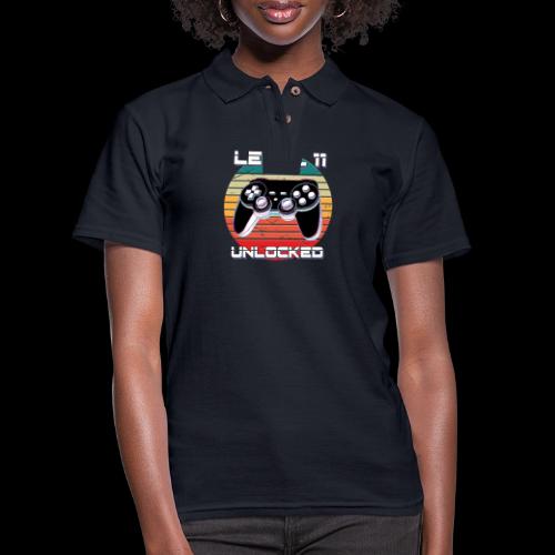 Level 11 Unlocked - Women's Pique Polo Shirt
