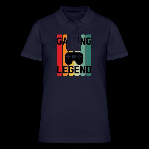 Gaming Legend Retro Bars - Women's Pique Polo Shirt