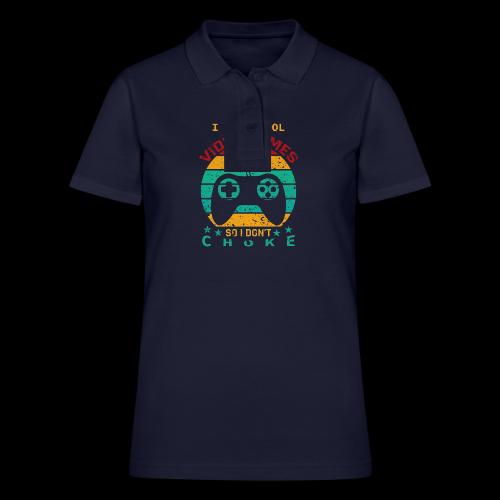 I Play Cool Video Games So I Don't Choke - Women's Pique Polo Shirt