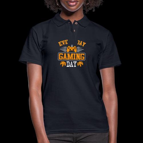 Every Day Is Gaming Day! - Women's Pique Polo Shirt