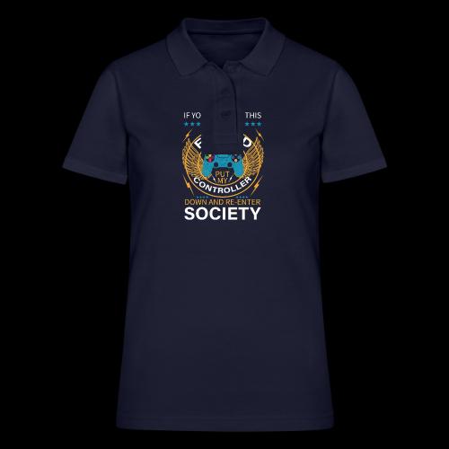 I WAS FORCED TO PUT MY CONTROLLER - Women's Pique Polo Shirt