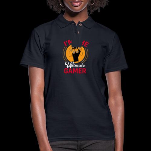 I'm The Ultimate Gamer - Women's Pique Polo Shirt