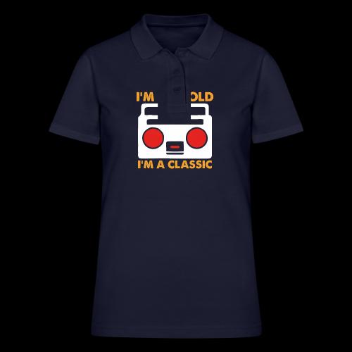 I'm Not Old, I'm a Classic (Boombox) - Women's Pique Polo Shirt