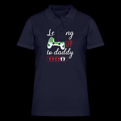Leveling Up to Daddy Gamer - Women's Pique Polo Shirt