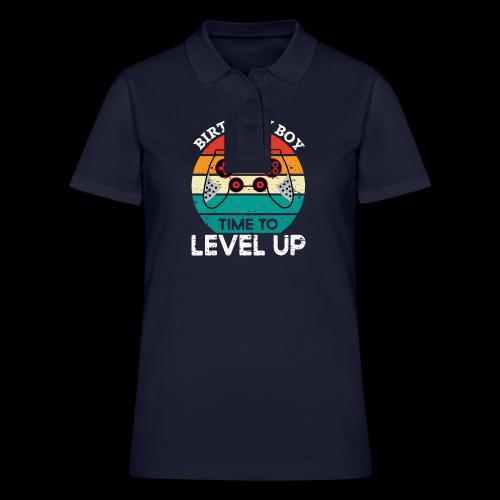 Birthday Boy: Time to Level Up! - Women's Pique Polo Shirt