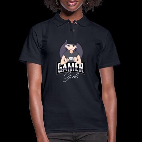 Gamer Girl: Level Up Princess - Women's Pique Polo Shirt