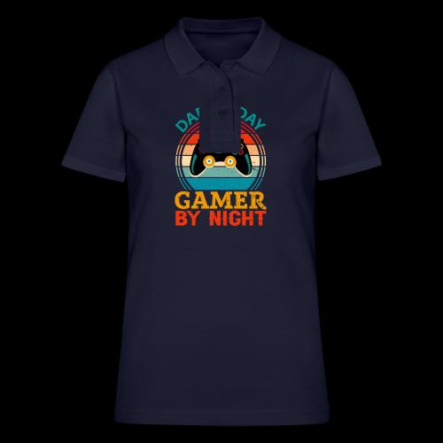 Dad By Day, Gamer By Night - Women's Pique Polo Shirt