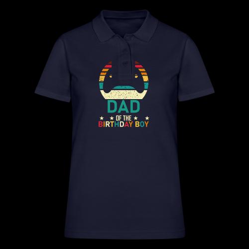 Dad of the Birthday Boy Gamer - Women's Pique Polo Shirt